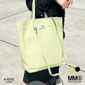 【イベント対象商品！】 MM6 メゾンマルジェラ ラージキャンバスショッピングバッグ │ エムエムシックス mm6 バッグ マルジェラ トートバッグ ショルダー 斜め掛け キャンパス 通学