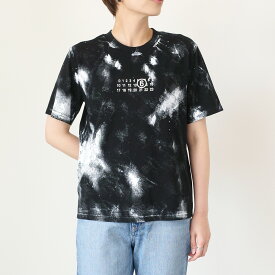 ◇ MM6 メゾンマルジェラ ホワイトペイントジャージーTシャツ | MM6 マルジェラ エムエムシックスTシャツ メゾンマルタンマルジェラ