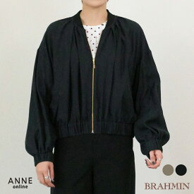 1点もの！MAX50％OFF！ BRAHMIN ブラーミン ギャザーブルゾン │ レディース かわいい おしゃれ オフィス シンプル カジュアル きれいめ 白 黒 ポリエステル 羽織