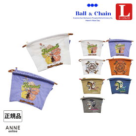 正規品 Ball＆Chain ボールアンドチェーン ポーチ Lサイズ 正規販売店 刺繍ポーチ ball&chain ball & chain プレゼント 正規 誕生日 ミニポーチ ナイロンポーチ 撥水 軽量 コンパクト かわいい 贈り物 サプライズプレゼント