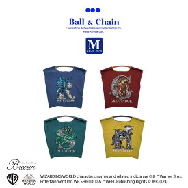 正規品 Ball＆Chain ボールアンドチェーン Mサイズ 「 ハリー ・ ポッター 」 正規販売店 刺繍 バッグ ball&chain ball & chain プレゼント 正規 誕生日 おしゃれ 折りたたみ かわいい 2WAY A4 トート ショルダー 高級感 贈り物 イニシャル