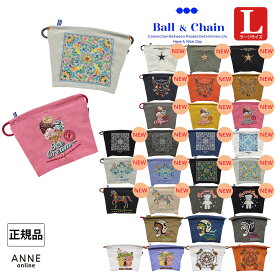 正規品 Ball＆Chain ボールアンドチェーン ポーチ Lサイズ 正規販売店 刺繍ポーチ ball&chain ball & chain プレゼント 正規 誕生日 ミニポーチ ナイロンポーチ 撥水 軽量 コンパクト かわいい 贈り物 サプライズプレゼント