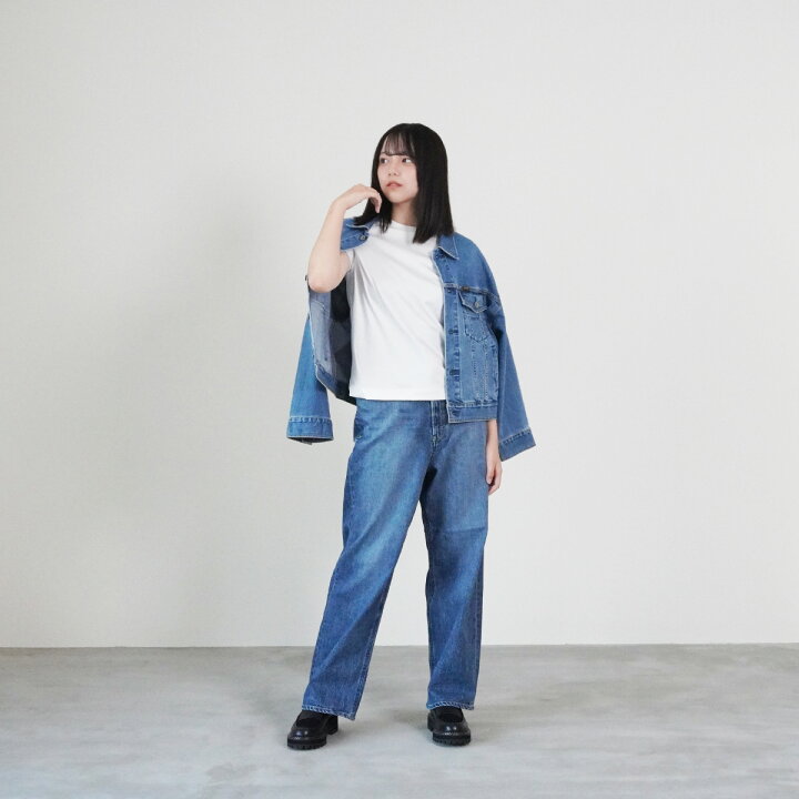 極美品】YANUK ヤヌーク ルーズストレート JOAN ジョーン 22 楽天市場  