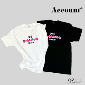 ポイント10倍＆10％offクーポン対象！ 【 Account アカウント 】 ペイントロゴユニセックスTシャツ Tシャツ ペイント ホワイト ブラック ブランド プリント ユニセックス