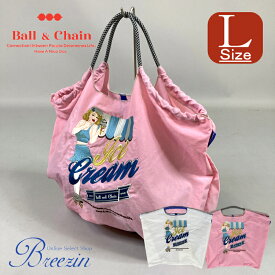 正規品 【 Ball＆Chain ボールアンドチェーン 】 Lサイズ ICE CREAM 正規販売店 刺繍 バッグ ball&chain ball & chain プレゼント 正規 誕生日 おしゃれ 折りたたみ かわいい HIDEAKI MIHARA 2WAY A4 トート ショルダー 高級感 贈り物 アイス アイスクリーム