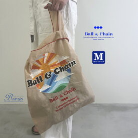 正規品 【 Ball＆Chain/ボールアンドチェーン】SUNSHINE刺繍エコバッグ(M)2101021　Ball＆Chain正規販売店/ECOバッグ〈2点以上購入で最短翌日お届けの宅配便発送！〉