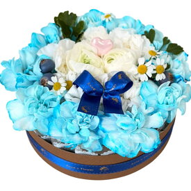 【翌日配達】ギフト フラワーケーキ 【誕生日プレゼント 女性】☆楽天1位☆ 花 ケーキ アレンジ バースデー フラワーボックス ひまわり バラ【生花 アレンジ】 総販売個数10万個以上 母の日 ギフト ブルーローズ レインボーローズ お祝い
