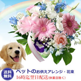 【あす楽16時まで】【お供え 花】ペットのお供え 3980円コース ペット お供え お悔やみ お彼岸 初彼岸 新年 送料無料 アレンジ 花束 お供え花 お悔やみ