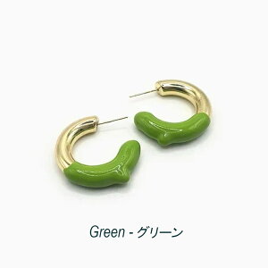 [ւȂ瑗 sAX |bvJ[ S[h t[vsAX Colorful circles hoop earrins white green yellow X^bhsAX Lb` sAX ANZ x[VbN 킢  l 