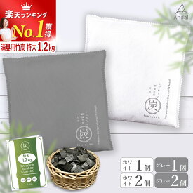 竹炭 消臭 調湿【高評価★4.74】脱臭力は備長炭の5倍以上！ 特大 8L 1200g 除湿 ペット クローゼット 部屋 除湿剤 消臭剤 空気清浄 繰り返し使用可 炭 脱臭 おしゃれ インテリア 大容量 大きめ 空気清浄 空間 ニオイ 炭 送料無料 アンダル