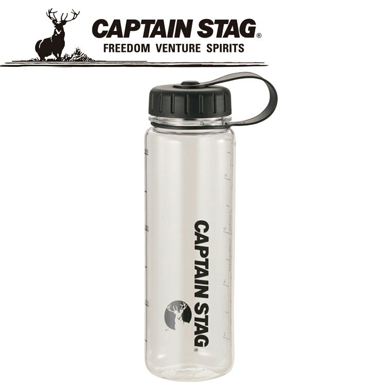 CAPTAIN STAG(キャプテンスタッグ) <br>アウトドア <br>ウォーターボトル500(ライス目盛り付)ブラック UE-3379 <br>UE3379