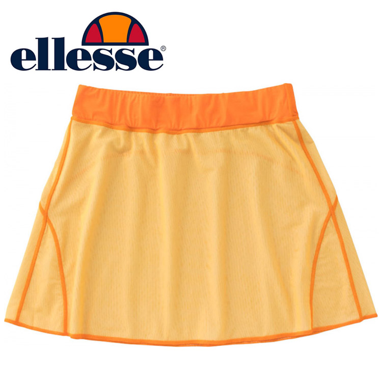 【ゆうパケット配送】 エレッセ テニス Reversible Mesh Skirt リバーシブルメッシュスカート EW221154-OR |  アネックススポーツ