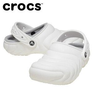 NAX ԕis NbNX crocs Classic Lined Overpuff Clog 210059-100 Y fB[X T_