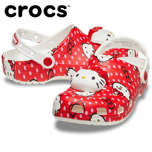 NbNX crocs HelloKittyRedClassicClog 210575-90H fB[X T_