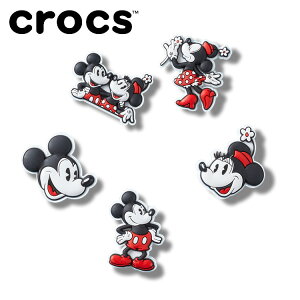 メール便配送 クロックス crocs ジビッツ Mickey and Minnie 5Pck ミッキーアンドミニーマウス クラシック 5 パック 10015116