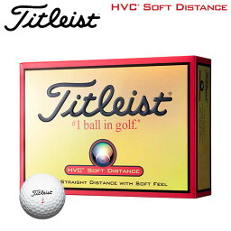 タイトリスト ゴルフボール HVCソフトディスタンス 1ダース（12球入り）