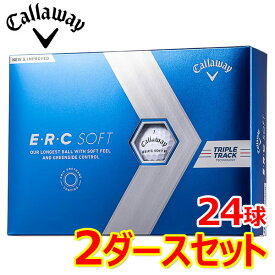 【2ダースセット】 キャロウェイ ゴルフ ERC ソフト ゴルフボール 2ダース(24球) 2023モデル