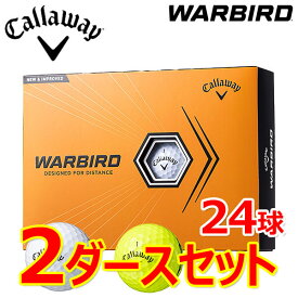 【2ダースセット】 キャロウェイ ゴルフ ウォーバード ゴルフボール 2ダース(24球) 2023モデル