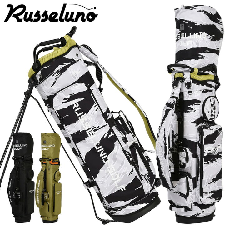 楽天市場】ラッセルノ ゴルフ MILITERY GOLF BAG キャディバッグ 9.0型  