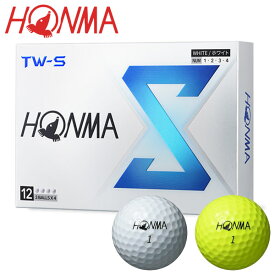 ホンマ ゴルフ ツアーワールド New TW-S ゴルフボール 1ダース(12球入り) BT2403 2024モデル
