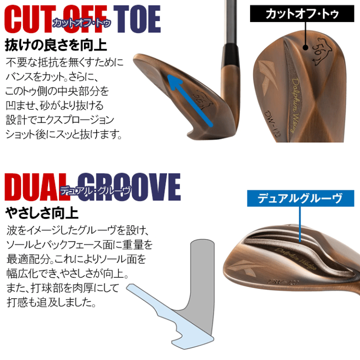 楽天市場】キャスコ ドルフィン ウェッジ DW-123 カッパー