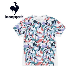 メール便配送 ルコック le coq sportif テニス SUNSCREEN グラフィックゲームシャツ メンズ QTMVJA00-ML