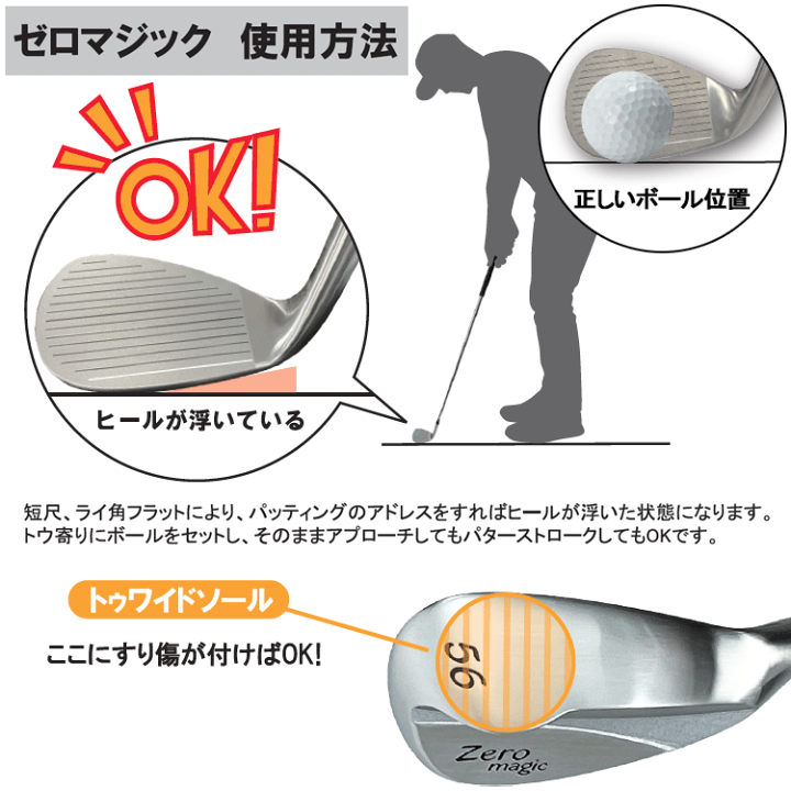 楽天市場】【ダフらない！】 リンクス ゴルフ ゼロマジック ウェッジ