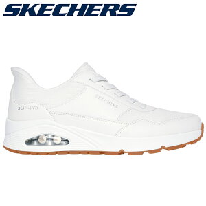 SKECHERS XPb`[Y Hands Free Slip-ins UNO-BANKSIA SKJ-183022W-WHT Y fB[X V[Y