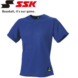 メール便配送 エスエスケイ SSK 野球 2ボタンプレゲームシャツ 無地 メンズ・ユニセックス BW1660-63