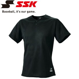 メール便配送 エスエスケイ SSK 野球 2ボタンプレゲームシャツ 無地 メンズ・ユニセックス BW1660-90
