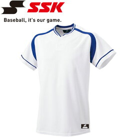 メール便配送 エスエスケイ SSK 野球 2ボタンプレゲームシャツ メンズ・ユニセックス BW2200-1063