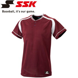 メール便配送 エスエスケイ SSK 野球 2ボタンプレゲームシャツ メンズ・ユニセックス BW2200-2210