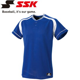 メール便配送 エスエスケイ SSK 野球 2ボタンプレゲームシャツ メンズ・ユニセックス BW2200-6310
