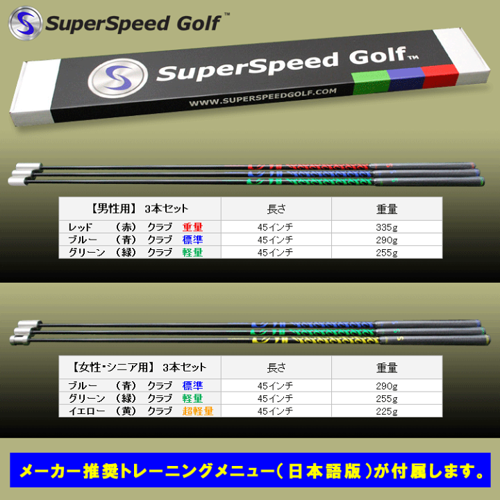 楽天市場】日本正規品 スーパースピードゴルフ 男性用 飛距離アップ