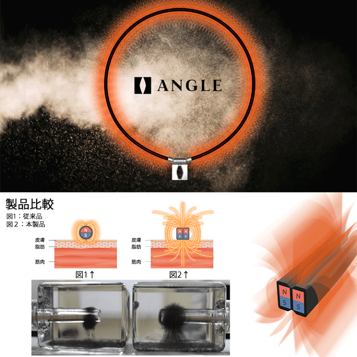 楽天市場】メール便配送 【医療機器】アングル e.モデル 02 ネックレス