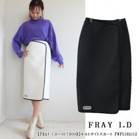 セール　SALE　50％OFF　FRAY I.D,フレイアイディー,新作,【FRAY I.D×OUTDOOR】キルトタイトスカート,スカート,ボトムス,秋冬,送料無料,FWFS185112