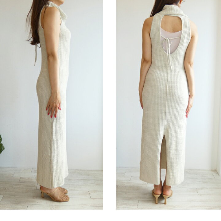 楽天市場】SALE,セール,FWNO242210,ホルターネックラメニット  