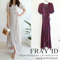 楽天市場】フレイアイディー カシュクールフラワーワンピースの通販 