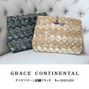 SALE セール グレースコンチネンタル ダイヤパターン刺繍クラッチ クラッチバッグ バッグ ファッション雑貨 GRACE CONTINENTAL 18AW 送…