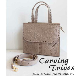 0422182519,Carvingtribes,Mini satchel,カービングトライブス,カービング,ショルダーバッグ,,トートバッグ,インスタ