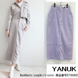 SALE セール　50％OFF　57193432,YANUK,ヤヌーク,新作,BackBents LongSkirt-color ,スカート,ボトムス,送料無料