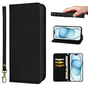 iPhone 15 P[X 蒠^ @ RFIDg z^ Jo[ 蒠^ ϏՌ یJo[ }OlbggуJo[ J[h|Pbg X^h@\ Xgoh NanHou - ubN