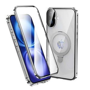 iPhone 16 P[X MagSafeΉ tJo[ SʃJo[ Ot X^h@\ Yی bN ACtH 16 }Olbg ʃP[X A~op[ KX  NA,