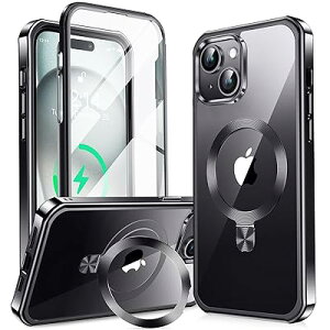 y360°SʕیEX^hEMagsafeΉzKELLCASE iPhone 15 p P[X  BX^hECDO c CX[d phone15 Jo[ ϖh~PCw bLop[ ČRMILKiϏՌ