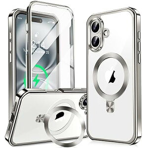 y360°SʕیEX^hEMagsafeΉzKELLCASE iPhone 16 p P[X  BX^hECDO c CX[d phone16 Jo[ ϖh~PCw bLop[ ČRMILKiϏՌ