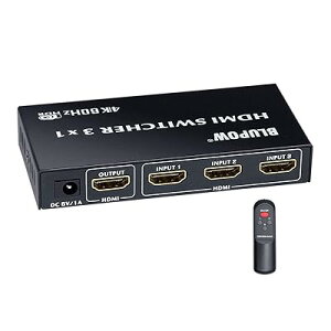 BLUPOW HDMIؑ֊ 31o 4K 60Hz HDR 3D HDMI2.0 HDCP2.2Ή hdmiZN^[ hdmiXCb` PS4EXboxEBlu-ray palyerEHD DVDEFire TVȂǑΉ hdmi؂ւ