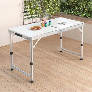 PonyLes ܂肽݃e[u AEghA Lv e[u Ƒ  O yʊ gݗĕsv [֗  x_ K[f BBQ p[eB[ Ή (zCg, 100cm*50cm)