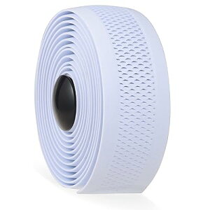 自転車 バーテープ ドロップハンドルバーテープ ロードバイク エンドプラグ付き EVA製 左右セット ホワイト SPG5-WH