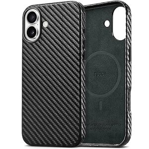 TUCCH iphone 16 Plus �Ή� �P�[�X PU���U�[ ���C�����X�[�d�Ή� ���C�[�d�� �A�C�t�H��16�v���X�P�[�X�y�� ����~�� �w��h�~ �J�����ی� �}�O�l�b�g���� �����ق�16Plus�g�уJ�o�[ ((2024�N���� 6.7�C