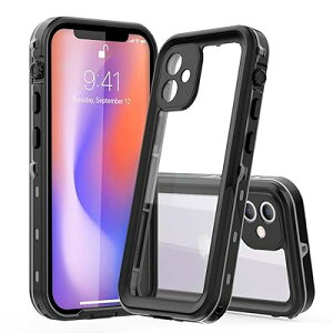 防水ケース iPhone 11 ケース 完全防水 耐衝撃 防雪 防塵 超薄型 軽量 IP68米軍規格 無線QI充電対応 360°全面保護 クリア 透明 保護タッチパネルスクリーン付き 操作便利 脱着簡単 水中写真 キズ